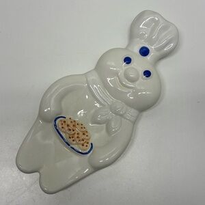Vintage 1997 Pillsbury Doughboy ceramic spoon rest